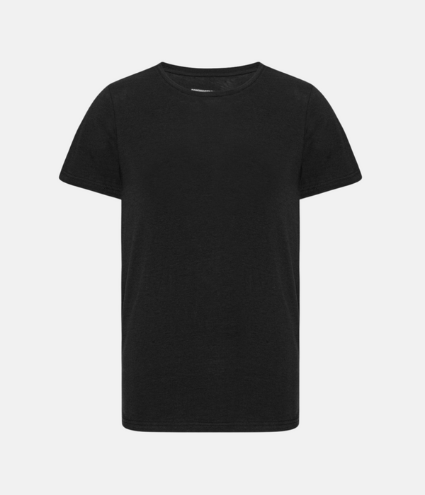 2 pcs Black slim fit crew neck bamboo T-shirts