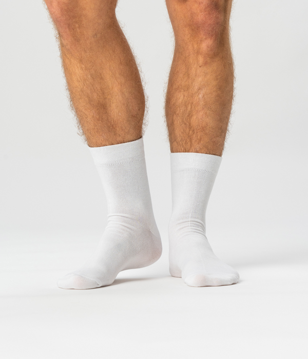 10 pairs of bamboo socks low cut white/dark grey