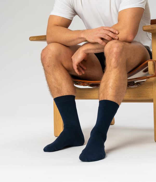 10 pairs of bamboo socks black/navy
