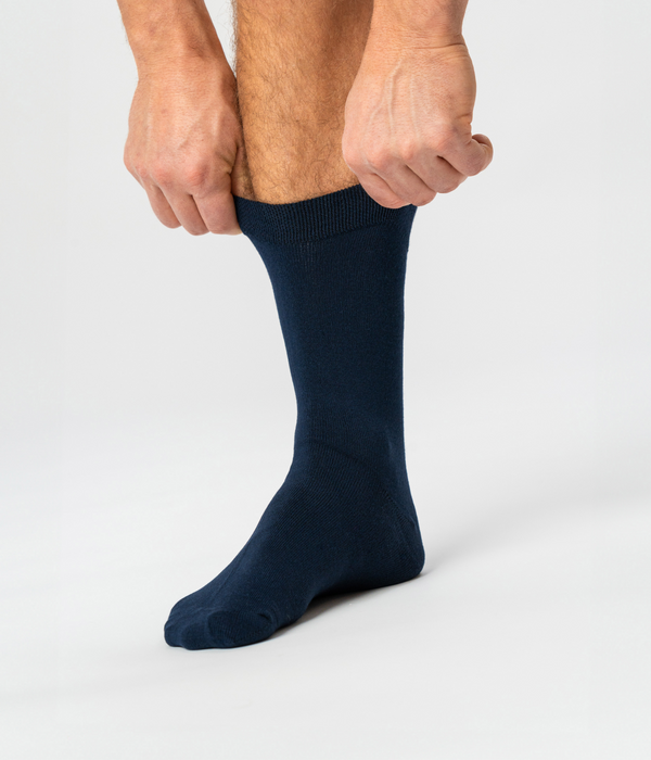 10 pairs of navy bamboo socks