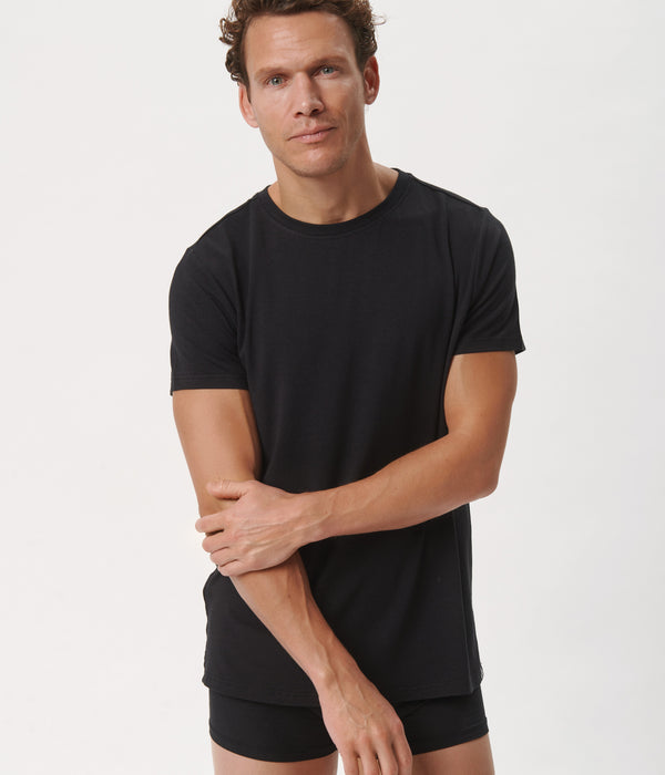 3 pack bamboo T-shirt black/black/white