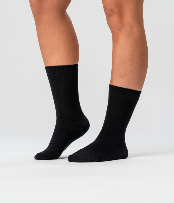 10 pairs of black bamboo socks